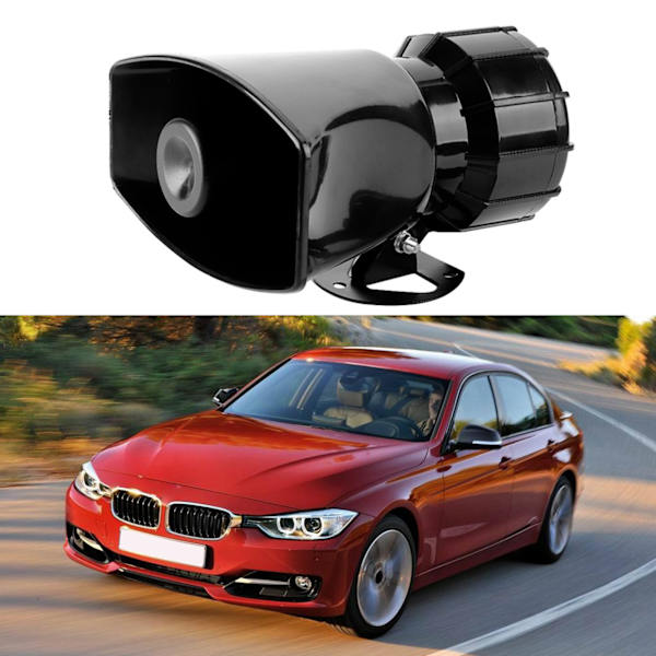 Bil Lastebil Buss 12V Square Port 7 Tone Alarm ABS Horn