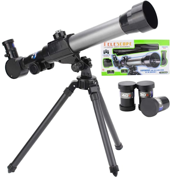 Begynder Stjernekiggeri Eventyr: 60 mm HD Refraktor Teleskop med Stativ