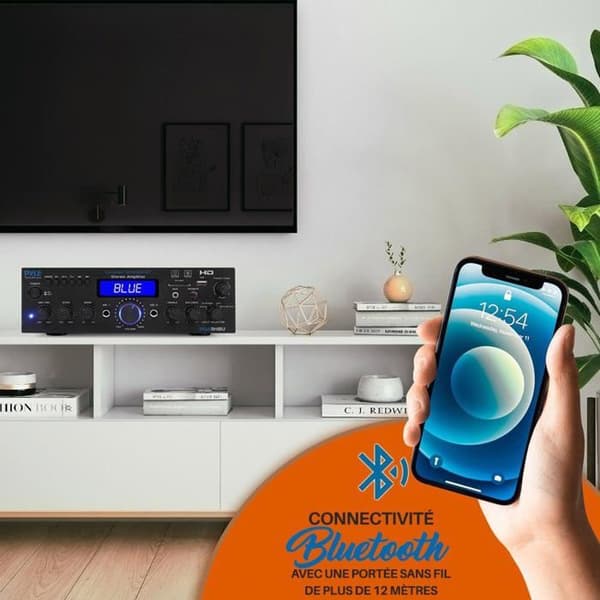Pyle Bluetooth-forsterker 200W multi-kanal – HDMI, USB/SD, FM, mikrofon, fjernkontroll