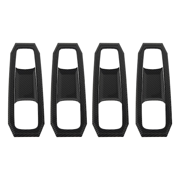 Carbon Fiber Style Bildörr Skålskydd - Reptålig