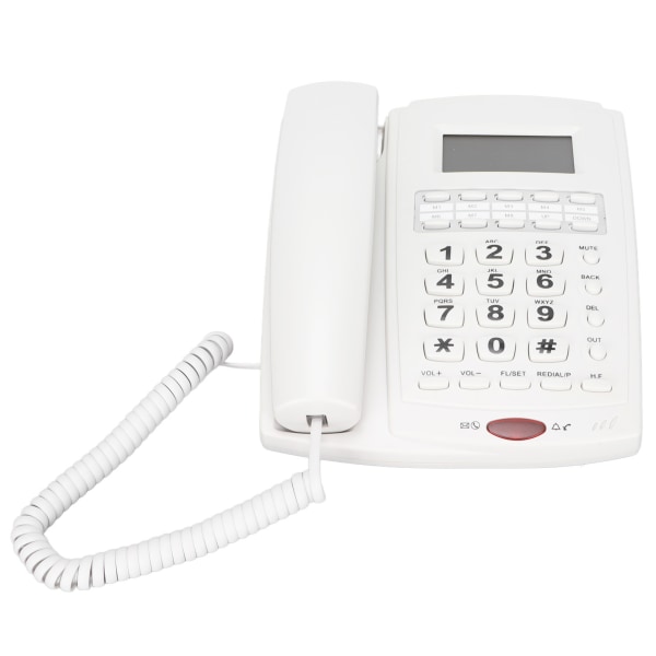 101‑A kontorshemtelefon nummerpresentation Fast fast telefonlås Larmfunktion Justerbar LCD-ljusstyrka och volym