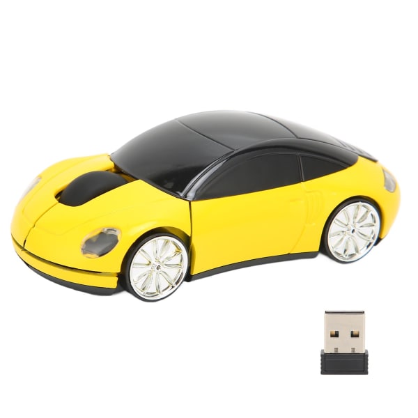 2,4 GHz trådløs bilmus Plug and Play batteridrevet 3D Sports Car Styling Datamus for Windows