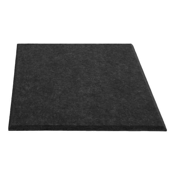 6 stk. Akustisk Absorptionspanel Fortykket Reducerer Efterklang Lydisolerende Polstring Absorber (Sort)