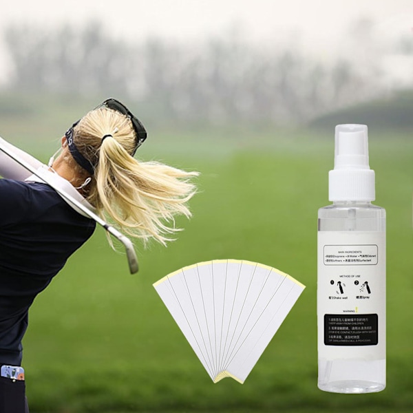 Giftfri Golfgreb Opløsningsmiddel med 15 Tapebånd - Ikke Brandfarlig Klub Regripping Spray