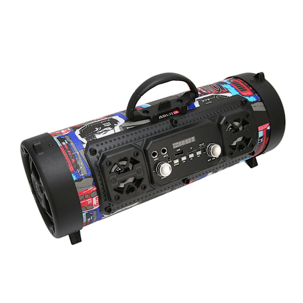 Bluetooth-högtalare Graffiti RGB Trådlös Högtalare med Röstkontakt Subwoofer för Hemfest Utomhus Camping