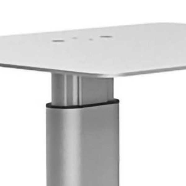 Monitorställ Justerbar Höjd Halksäker Ergonomisk Design Datormonitorställ för Olika Storlekar Skärmar Silver