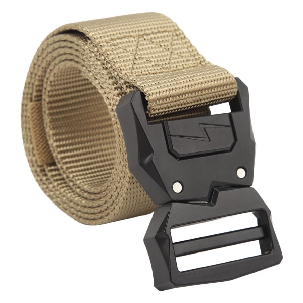 Quick Release Elastiskt Stretch Vandringsbälte för män och kvinnor - Khaki