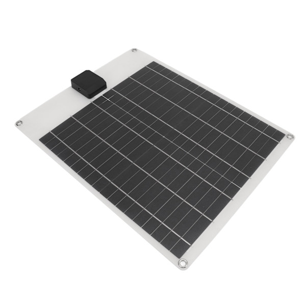 Aurinkopaneelilaturisarja autoon, veneeseen, perävaunuun ja asuntovaunuun - 20W monokristallinen kaksoislähtövirran generaattoripaneeli (5V/12V) - Valkoinen
