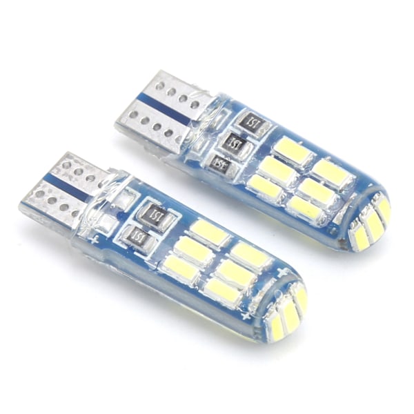 2 kpl Auto Wedge -selvitysvalot Vilahtava Strobe Vedenkestävä RGB Pieni Lamppu Polttimo Valkoinen