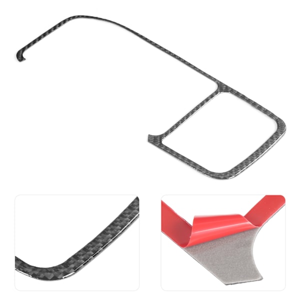Kolfiberkonsol Navigation Trim Cover för Volvo V60 S60 2010-2017 LHD