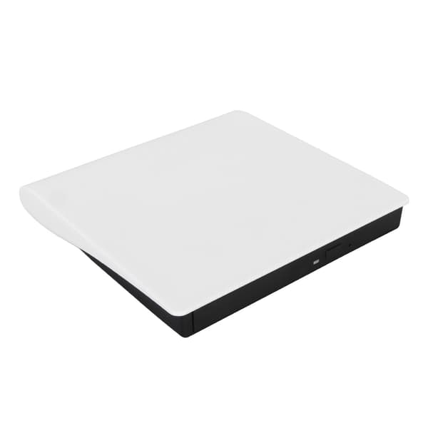 Ekstern DVD-drev USB 3.0-interface Høj transmissionshastighed Plug and Play DVD-læser til bærbar pc hvid