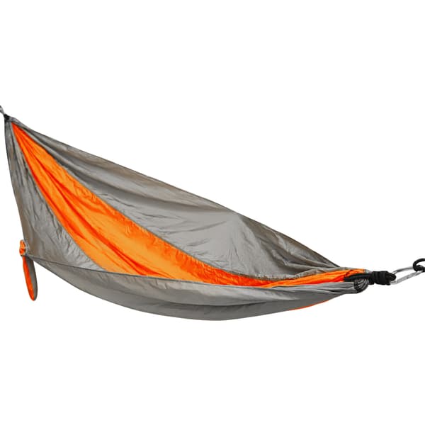 Bärbar Hängmatta med Bindrep Breddad Hängande Gunga för Inomhus Utomhus Camping Silvergrå Orange