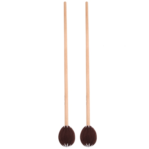 1 pari Marimba Stick Mallets Pyökkikahva Ksylofoni Instrumenttitarvikkeet Sekoitettu lankaKahvi