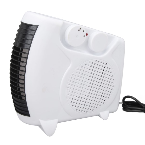 Mini Bærbar Elektrisk Romvarmer Justerbar Temperatur for Hjemmet Skrivebord - Rask Oppvarming, EU-kontakt 220V