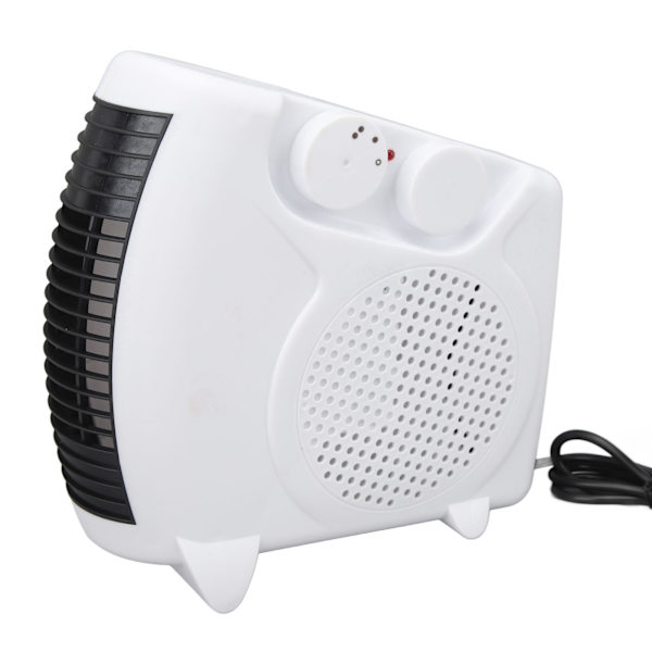 Mini Bærbar Elektrisk Varmeovn Justerbar Temperatur til Hjemmet Skrivebord - Hurtig Opvarmning, EU-stik 220V