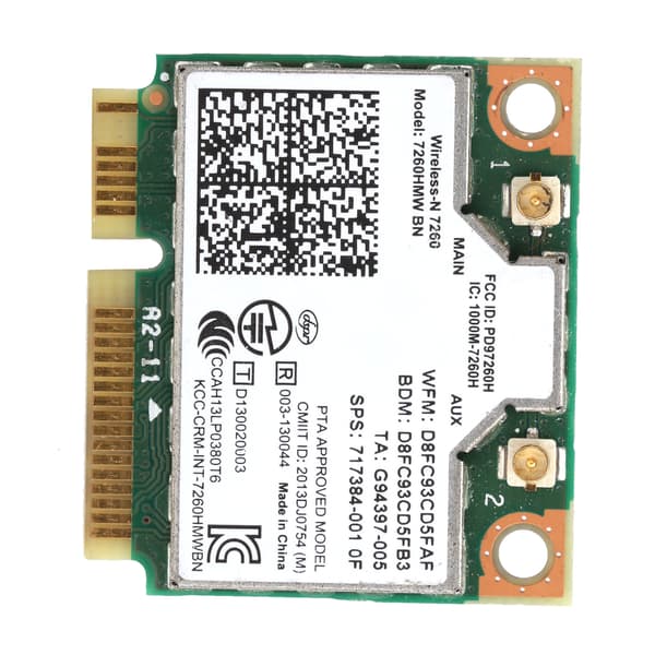 Intel 7260HMW Mini PCIE Trådlöst Wifi-kort Bluetooth 4.0 Nätverksmodul 0.1