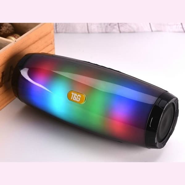 Bluetooth-kaiutin LED-valolla - Langaton - Musta Svart black