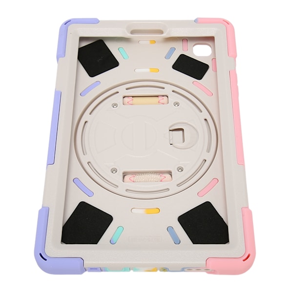 Tabletskydd, Robust Fallskydd, Handrem, Stativ, Axelrem för Galaxy A7 Lite T220 T225 8,7 tum Färgglad Rosa
