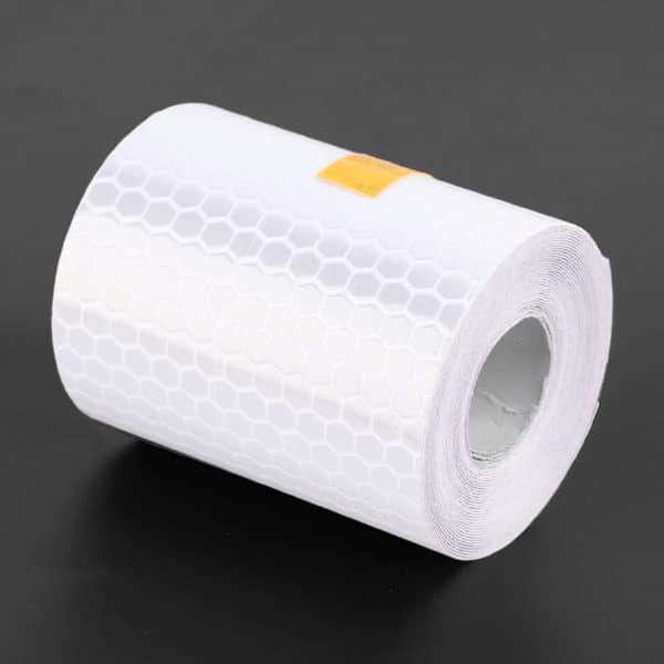 3M x 5cm Reflextejp för bilkaross, säkerhetsvarning, dekal, vit