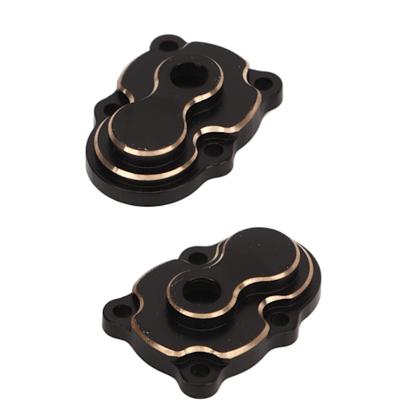 2 stk RC Aksling Gear Deksel Messing Gearboks Deksel Foran Bak Universal for FMS FCX24 1/24 Bil