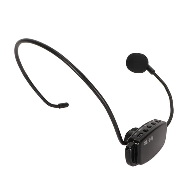 Trådløst mikrofonhodetelefon med støyreduksjon, oppladbart, LED-digitalt display, UHF-hode-mikrofon for undervisning og scene