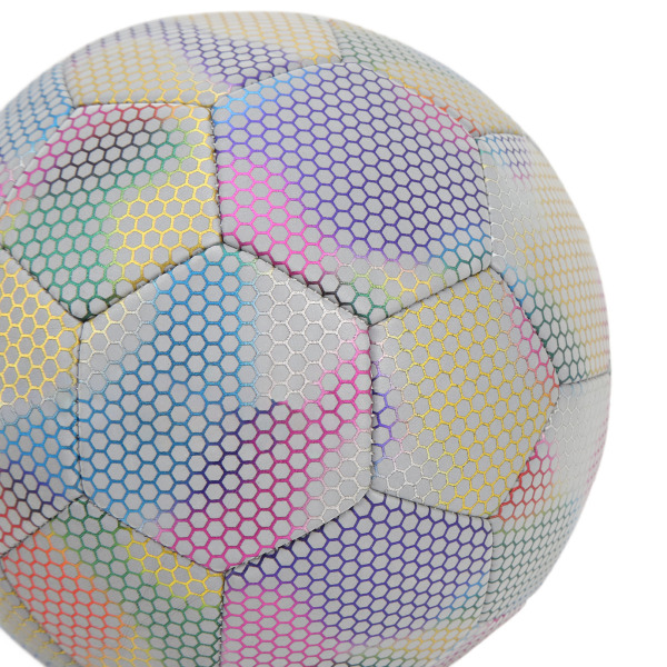 Glødende reflekterende letvægtsfodbold - størrelse 5, perfekt til natspil og træning