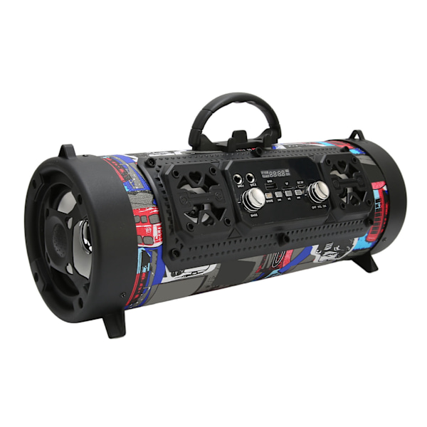 Bluetooth-högtalare Graffiti RGB Trådlös Högtalare med Röstkontakt Subwoofer för Hemfest Utomhus Camping