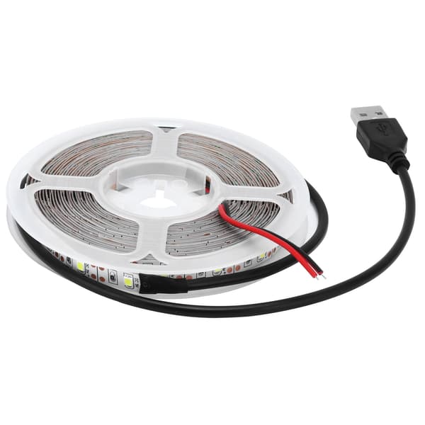 RGB Flexibla LED-strips USB-driven Lågspänning 5V LED-ljusremsa för Sovrum Bar KTV Rött Ljus