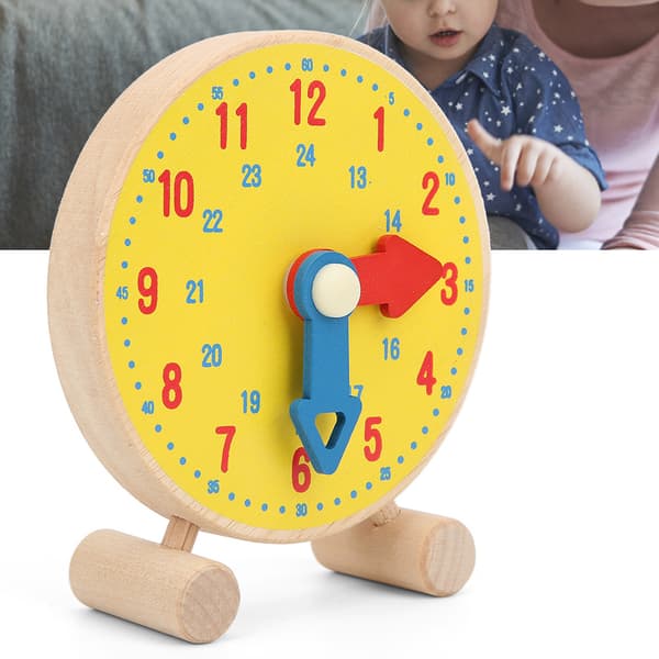 Tal Ur Model Legetøj Træ Ur Læring Pædagogisk Børnehave Legetøj til Børn