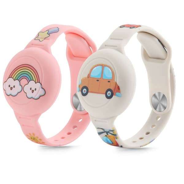Tech-Protect 2-PAK Apple AirTag 2/1 Armbånd Til Børn Farverig 60