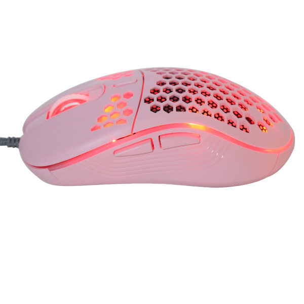 Trådbunden mus 4-hastighets DPI justerbar ihålig RGB-ljuseffekt Gaming Laptoptillbehör