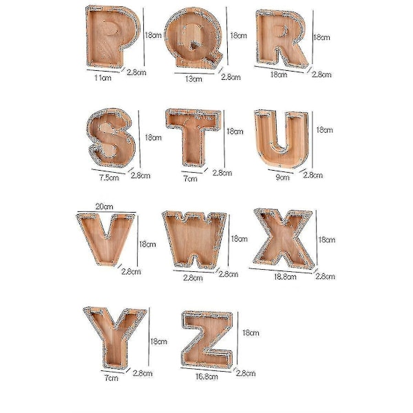 Trefil Alphabet Spargris for Barn - Pedagogisk Myntboks S