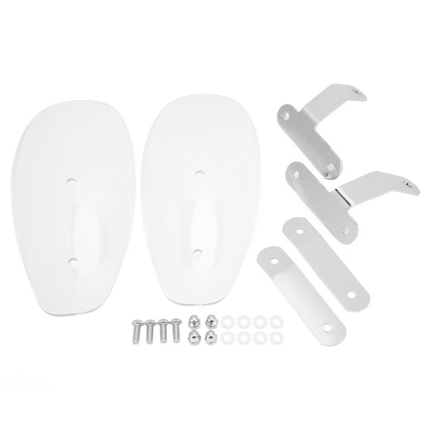 Motorcykel Handguard Wind Cold Shield Protector - 2st, Transparent
