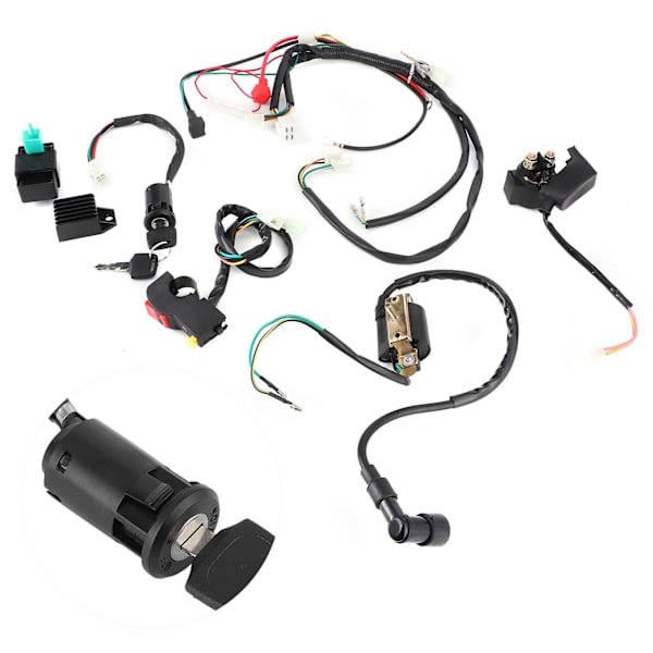 Elektrisk startmotorkabelsæt til 50cc 110cc 125cc PIT Quad Dirt Bike ATV