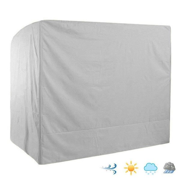 Swing Garden Cover 3-seter, vanntett Oxford Outdoor Swing Cover Anti-UV Swing Protection Cover (brun) - 223*152*183cm