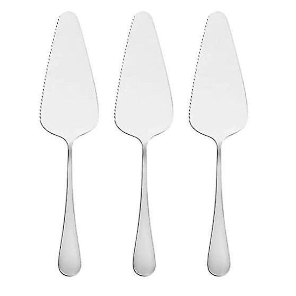 Stainless Steel Pie Cake Server Set - Set of 3, Dishwasher Safe