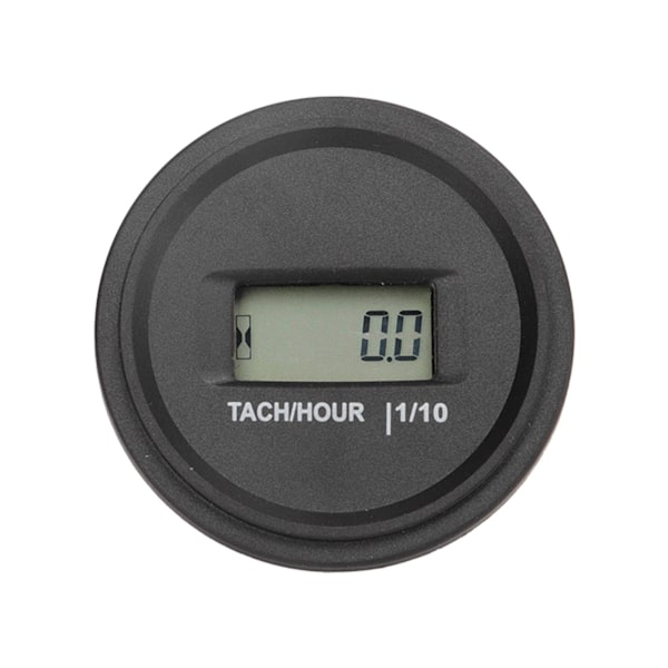 Tachotimmarmätare LCD-display Rund Hög Noggrannhet RPM Timmätare för Motorcykel ATV Utombordare Generator Gräsklippare