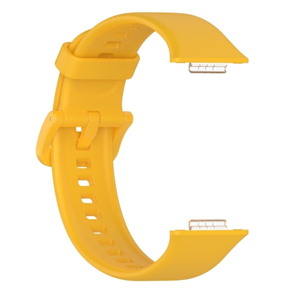 Smartwatch Ersättningsarmband Smartwatch Mjukt Silikonarmband för FIT2 Gul