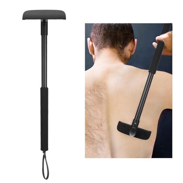 Justerbar indragbar rakkniv för hårborttagning av rygg för män - Trimma och vårda din hud utan ansträngning