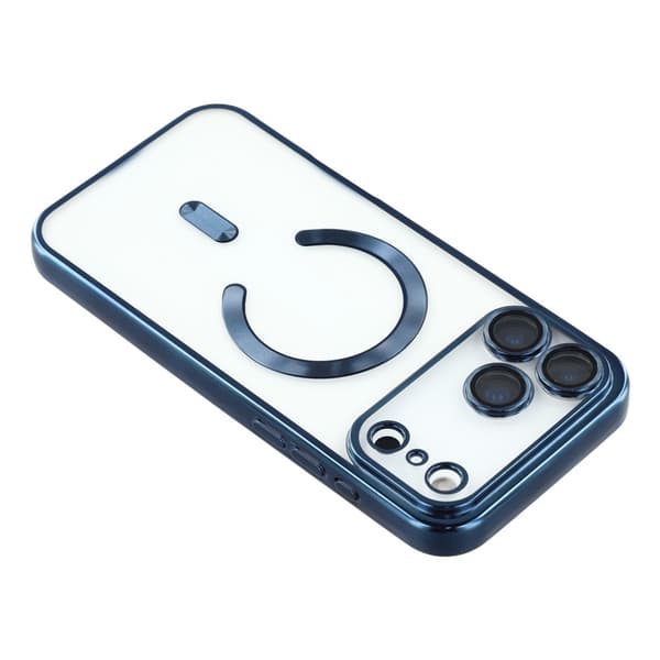 iPhone 17 Pro-deksel MagSafe galvanisert TPU blå 32