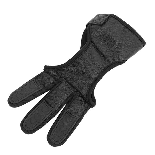 Bueskydningshandsker til Recurve Compound Bow - Hjortelæder, 3 Finger, Beskyttelseshandske