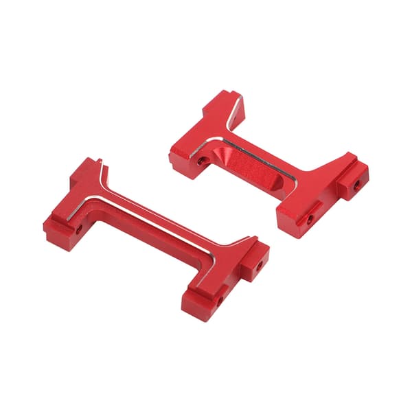 Aluminium Front and Rear Bumper Mounts Set RC Bumper Mount for TRX4M 1/18 RC Crawler Red