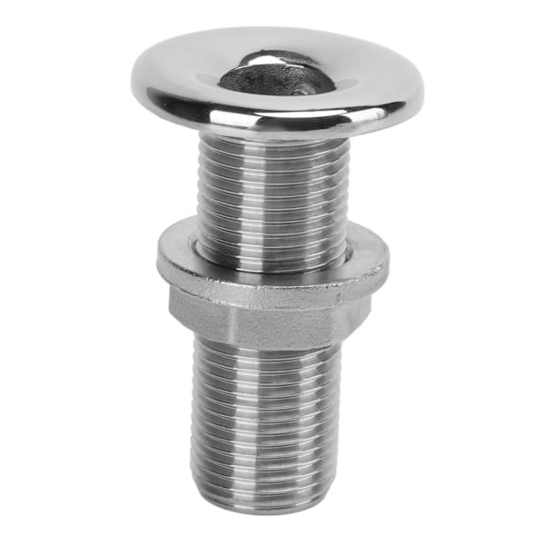 1/2 tommers Yachts Vannutløpsport 316 Rustfritt Stål Antikorrosjon Drain Vent Bilge for Båt Marine
