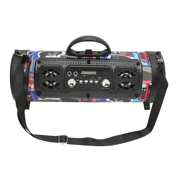 Bluetooth-högtalare Graffiti RGB Trådlös Högtalare med Röstkontakt Subwoofer för Hemfest Utomhus Camping
