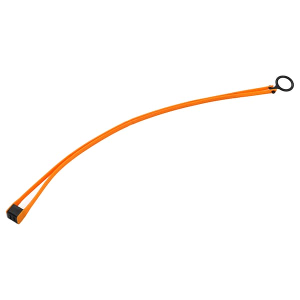 Flexible Cable Tie Double Circle Self-locking Plastic Cable Tie with Pull Ring for Outdoor Sports Equipment Orange