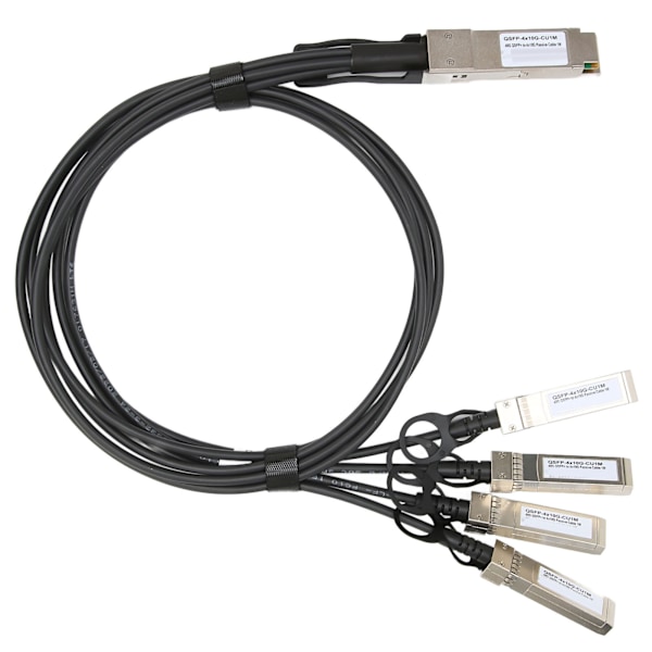 40G QSFP-kabel Hög Hastighet Bra Värmeavledning Högpresterande Kretsar 1M QSFP+ till 4 SFP+ 40G Kabel för Extreme för Entel