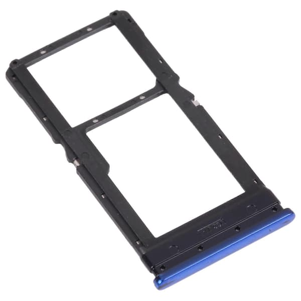 (Ny) SIM-kortskuff + Micro SD-kortskuff for Xiaomi Poco X3 Pro M2102J20SG M2102J20SI Blue