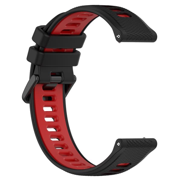 Silikonrem til Garmin Forerunner 965, rød Rød—ht Röd 22 mm