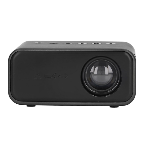 Mini Projektori Kannettava Mini Kotiteatteriprojektori HD LED Mikro Matkapuhelimen Sama Näyttö Projektori Kannettavalle Tietokoneelle TV Puhelimelle Tabletille Musta EU-pistoke 100-240V
