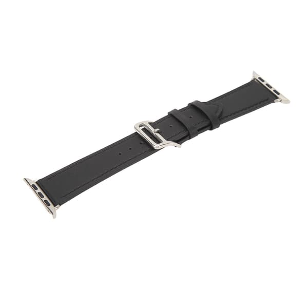 Smartwatch Rem  Læder Smartwatch Tilbehør til IOS Watch Series SE 8 7 6 5 4 3 2 1 42mm 44mm 45mm Sort